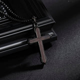 14K Gold Plated Wooden Cross Necklace  Christian Jewelry Gifts for Men