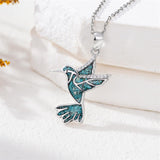 Sterling Silver Dove Hummingbird Red Cardinal Pendant Necklace