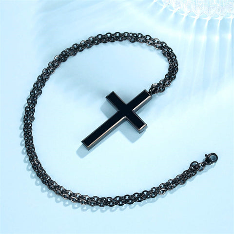 Stainless Steel Cross Pendant Necklace