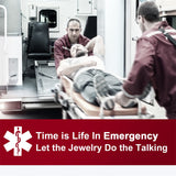 Stainless Steel Customized Engraved Tree of Life Supcare Medical Alert Pendant Necklace