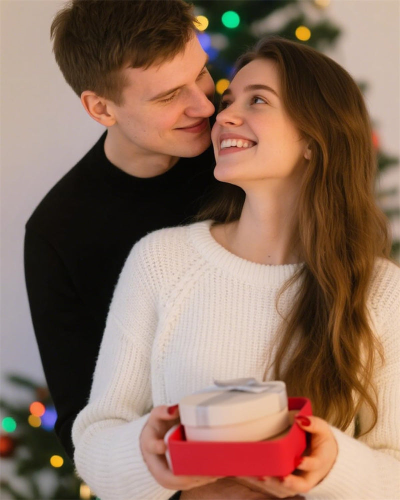 10K 14K 18K Gold Heart Birthstone Rose Pendant Necklace Gifts for Wife Girlfriend Mom Daughter Grandma