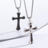 14K Gold Plated Cross Pendant Necklace Protection Jewelry Religious Gift