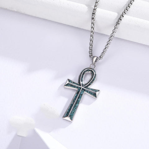 14K Gold Plated Cross Pendant Necklace Protection Jewelry Religious Gift