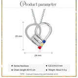 Sterling Silver Personalized  Engraved 2-6 Names Family Pendant Necklace