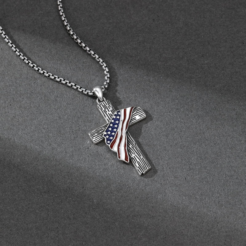 Sterling Silver Cross Pendant Necklace Christian Religious Jewelry Gifts for Anniversary
