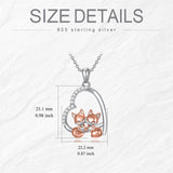 Sterling Silver Koala Raccoon Fox Otter Pendant   Necklace