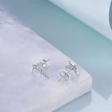 925 Sterling Silver Medical Symbol Studs Earrings Graduation Jewelry Gifts for  Nurse Doctor RN Student