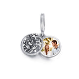 Sterling Silver Personalized Santa Claus Snowflake Snowman & Reindeer Photo Charm