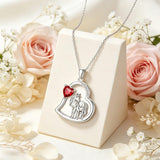 Sterling Silver Mother Daughter Two Hippo Two Elephant Two Horse Two Dachshund Two Cow Pendant Necklace