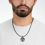 Sterling Silver Jerusalem Tree of Life Cross Religious Pendant Necklace