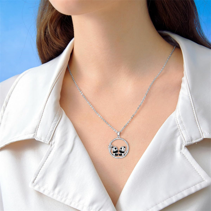 Sterling Silver PhoenixRaven Panda Hummingbird Sea Turtle Pendant Necklace Mother's Day Christmas Gifts
