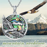 Sterling Silver Blue Jay Eagle Phoenix Owl Pendant Necklace for Women