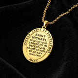 Patron Saint Medal Gold Plated Catholic Pendant Christian Religious Necklace Amulet Jewelry