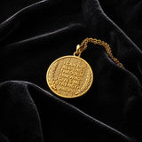 Patron Saint Medal Gold Plated Catholic Pendant Christian Religious Necklace Amulet Jewelry