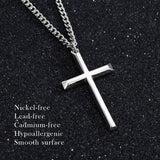 14K Gold Plated Cross Pendant Necklace Protection Jewelry Religious Gift