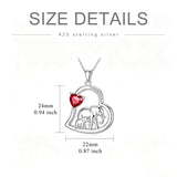 Sterling Silver Mother Daughter Two Hippo Two Elephant Two Horse Two Dachshund Two Cow Pendant Necklace