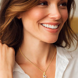 Sterling Silver Personalized  Birthstone Infinity Necklace for Women