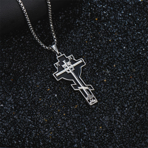 Sterling Silver Cross Christian Pendant Necklace