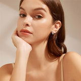 Sterling Silver Cross Celtic Knot Turquoise Hoop Earring for Men