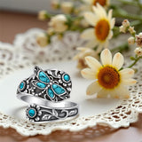 Sterling Silver Oxidized Dragonfly Butterfly Hummingbird Sea Turtle Anchor Cross Tree of Life Sunflower Spoon Ring