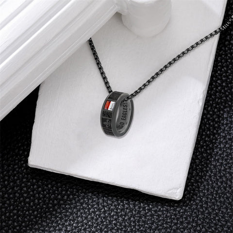 Sterling Silver 10K Gold 14K Gold 18K Gold Custom Class Pendant Necklace for Men