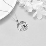 Cat Animal Necklace Sterling Silver Cute Animal Pendant Jewelry Gifts for Women