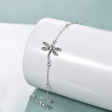 Anklet Sterling Silver Dragonfly Ankle Bracelets Jewelry for Women Girls Gifts