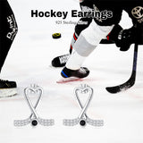 Sterling SilverHockeyBasketball Softball Football Volleyball Pickleball Soccer Baseball Tennis Stud Sport Earrings