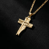 14K Gold Plated Cross Pendant necklace