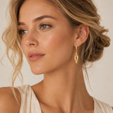 14K Gold Plated Dangle Drop Earrings for Women