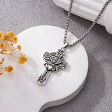Sterling Silver Cross Pendant Necklace Christian Religious Jewelry Gifts for Anniversary