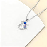 Sterling Silver Heart Bee Dragonfly Butterfly Hummingbird Sunflower Animal Pendant Necklace  Gifts for Christmas