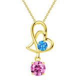 10 14 18K Gold  Birthstone Pendant Necklace