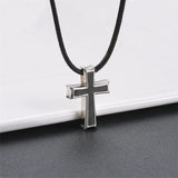 Men Cremation Necklace for Ashes  925 Sterling Silver Cross Wing Skull Keepsake Urn Pendant Ash Holder Jewelry Memorial Gift