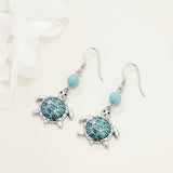 Sterling Silver Turquoise Owl Dragonfly Butterfly Hummingbird Dangle Earrings
