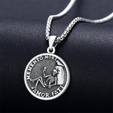 Sterling Silver Gothic Skull Memento Mori Pendant Necklace with Engraved Word