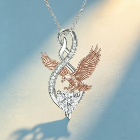 Sterling Silver 12 Month Birthstone Infinity Heart Animal Pendant Necklace Christmas Birthday Jewelry Gift