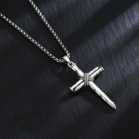 14K Gold Plated Cross Pendant Necklace Protection Jewelry Religious Gift