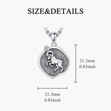 Sterling Silver Zodiac Constellation Pendant Necklace