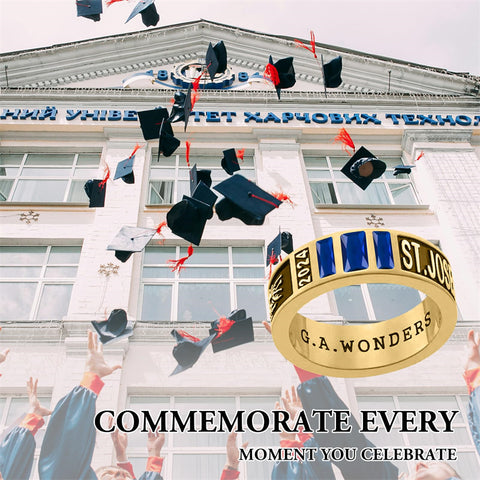 Sterling Sliver Personalied Engraved Birthstone Graduation High School Rings