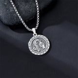 Sterling Silver 12 Zodiac Astrology Horoscope Pendant Necklace