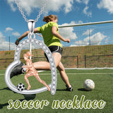 Sterling SIlver Runner Volleyball Tennis Basketball Soccer Inspirational Pendant  Necklace for Women