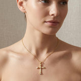 14K Gold Plated Cross Necklaces for Women Faith Jewelry for  Anniversary Christmas Birthday Mother's Day