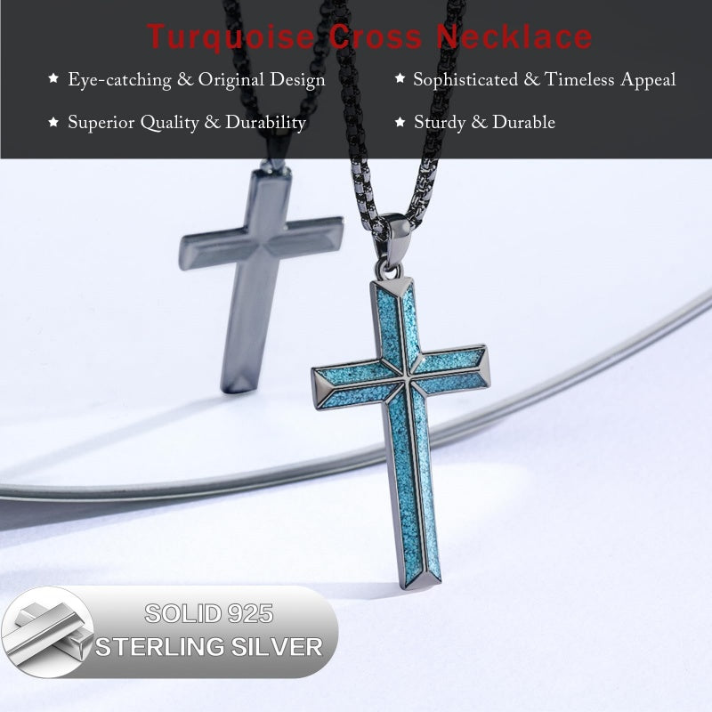 14K Gold Plated Cross Pendant Necklace Protection Jewelry Religious Gift