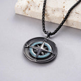 14K Gold Plated Turquoise Wolf Thor's Hammer Ankh Dragon Lion Compass Crucifix Pendant Necklace for Men