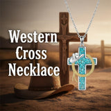 Sterling Silver Cross Pendant Necklace for Women Southwestern Cross Jewelry Gifts