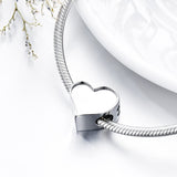 S925 Sterling Silver Personalized Photo Charm Fit Pandora Bracelet Necklace Customized Heart Round Shape Picture Bead