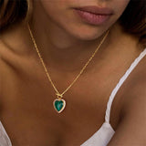 Sterling SilverTurquoise Red Coral Lapis Lazuli Malachite Paperclip Chain Necklace