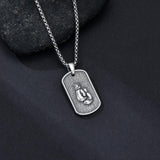 Sterling Silver Dog Tag Baseball Basketball Softball Soccer Pendant Necklace for Men