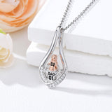 Sterling Silver Tree of Life Father Daughter Sister Pendant Necklace for Women Christmas Gift
